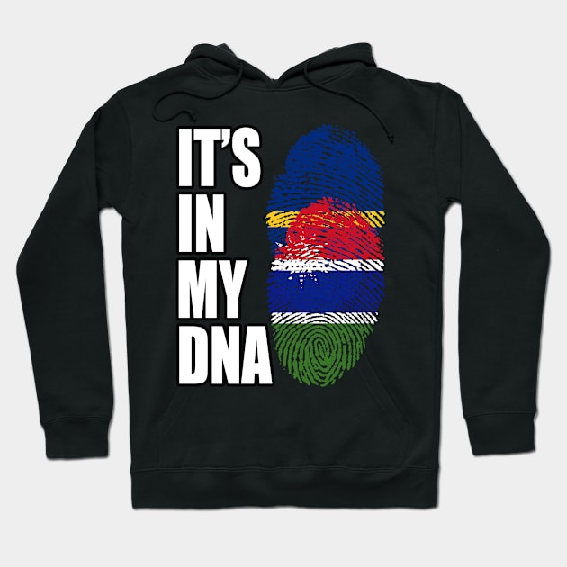 Gambian And Nauruan Mix DNA Flag Heritage Hoodie by Just Rep It!!